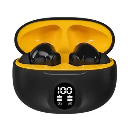 Wireless Bluetooth Earbuds with LED Display | In-Ear Stereo Headphones with Mic | Type-C Fast Charging | Bluetooth 5.3 | Compatible with Android & iPhone